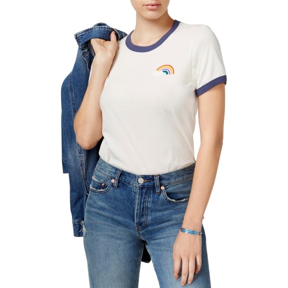 ban.do Tops - ban.do Ringer ENDLESS SUMMER Rainbow Tee